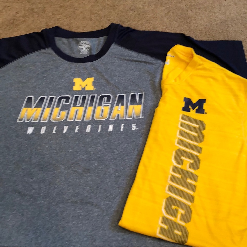 NWT Dry fit men’s Michigan T’s